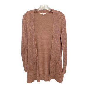 Madewell XXS Postscript Maeve Linen Blend Cardigan Sweater